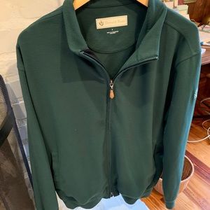 Donald Ross full zip sweater green briar hills